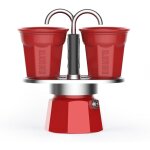 Bialetti - set mini express 2 tasses rouge