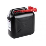 Bidon d'essence avec capacit d'extension de 10 lt en plastique noir