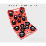 Bigb - coffret 14 pieces cl� filtre a huile cloche pour voiture