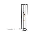Bigcage - lampadaire - 3 lumi�re - h 175 cm - noir - industriel, design - �clairage int�rieur - salon ...