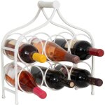 Porte - bouteille de vin en fer porte - bouteilles de table 37x35 cm casier  vin de comptoir porte - ...