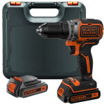 Black + decker bl186k1b2 perceuse - visseuse sans fil 18v brushless 2 batteries 2ah coffret