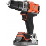 Black + decker outillage - perceuse  percussion sans fil 18v, 1 batterie li - ion 2, 0 ah, chargeur ...