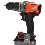 Black + decker outillage - perceuse  percussion sans fil 18v, 1 batterie li - ion 2, 0 ah, chargeur ...