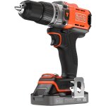Black + decker outillage - perceuse � percussion sans fil 18v, 1 batterie li - ion 2, 0 ah, chargeur ...