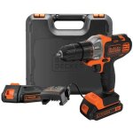 Black + decker outillage - perceuse - visseuse multi - fonction sans fil 18 v, 2 batteries 1, 5 ah li ...