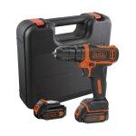 Visseuse sans - fil black + decker bdcdd12kb - qw 12v avec 2 batteries 1, 5 ah et chargeur