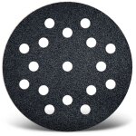 Black disques abrasifs auto - agrippants, 125 mm, 17 trous, p. ponceuses excentriques, carbure de silicium ...