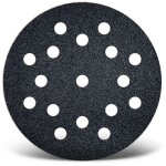 Black disques abrasifs auto - agrippants, 125 mm, 17 trous, p. ponceuses excentriques, carbure de silicium ...