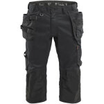 Blaklader - pantacourt de travail stretch 2d 1754 - noir 2xl - fr(52) - se(c58) - courtes