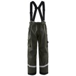 Blaklader - pantalon de pluie  bretelles genoux renforcs vert arme 3xl