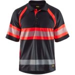 Blaklader - polo haute visibilit� anti - uv et anti - odeurs noir / rouge 4xl