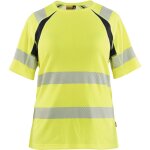 Blaklader - t - shirt de travail haute visibilit femme 3503 - jaune / noir xxxl