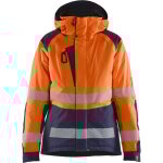 Blaklader - veste hiver haute visibilit femme 4456 - orange / marine l
