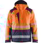 Blaklader - veste de travail hiver haute visibilit 4455 - orange / marine s