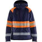 Blaklader - veste de travail hiver haute visibilit� femme classe 1 - marine / orange xxl
