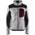Blaklader - veste tricotée à capuche - 4930 - gris clair / noir - l Blaklader - veste tricotée à capuche - 4930 - gris clair / noir - l
