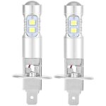 Super blanc 100w led phares ampoules kit brouillard lumi�re de conduite 2x h1 6000k