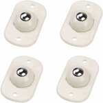 Blanc 4 pi�ces mini roue universelle autocollante, petite roulettes pour meubles, roulettes pivotantes, ...