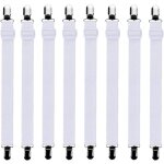 Blanc?8pcs (30cm � 120cm) tendeur drap housse lit drap r�glable, tendeurs de maintien, convient � tous ...