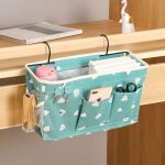 Blanc bleu poche de chevet, sac de rangement de chevet, poche pour lit superpos, organisateur de poches ...