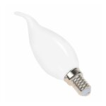 Blanc neutre - ampoule filament led flamme opaque - e14 - ba35 - 4 w - smd epistar - ecolife lighting� ...