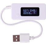 Fitags - blanc queue lcd r�tro - �clairage lcd affichage num�rique usb amp�rem�tre voltm�tre capacit� ...