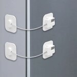 Blanc serrure de porte de rfrigrateur  combinaison code, 2 pack verrou de securite fenetre enfant ...