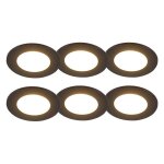 Blanca - led dimmable spot encastrable variateur inclus - 1 lumi�re - � 90 mm - noir - moderne - �clairage ...