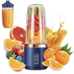 Blender portable 400 ml - mini extracteur de jus �lectrique - appareil � smoothies - double gobelet - ...
