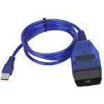 (bleu)c�ble de diagnostic obd2 - ashata - compatible avec plusieurs mod�les - usb - couleur bleu - universel ...