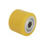 Roue de chariot elevateur pu hth 85x100 / 20 - 100k, charge 760 kg roue diam. 85mm, trou axial diam. ...