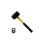 Blim - maillet pour travaux dlicats - poids 450g - tte ofrubber - manche offibre - couleur noire
