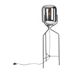 Bliss - lampadaire - 1 lumi�re - h 120 cm - noir - design - �clairage int�rieur - salon i chambre - qazqa ...
