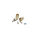 Cofan - blister de 2 unit�s support en laiton pour tringle de placard