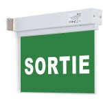 Bloc autonome d'�clairage de s�curit� avec panneau  sortie