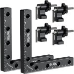 Bloc de positionnement à 90 degrés, pince de fixation à angle droit en alliage d'aluminium, outils de ... Bloc de positionnement à 90 degrés, pince de fixation à angle droit en alliage d'aluminium, outils de ...