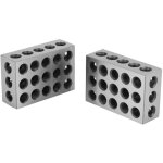 Blocs de serrage parall�les, 2 pi�ces, 25x50x75mm, 23 trous, fraisage, accessoires de fraiseuse - eosnow ...
