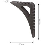 Blockystar cale fen�tre pour int�rieur et ext�rieur - lot de 2 en noir ? bloque porte ouverte ? stoppy ...