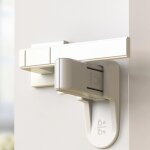 Bloque - poign�e de porte enfant, verrou sans per�age / auto - adh�sif, s�curit� enfant, lot de 2