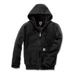 Blouson de travail carhartt duck active jacket noir t. m - 104050 - blk - m