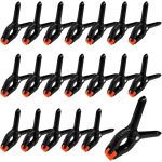 Bluedeer - jeu de 20 pince � ressort, 2 pouce 70mm pince plastique, pinces de serrage � une main, pinces ...