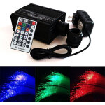 Soleil - bluetooth 16w twinkle rgbw led fibre optique star plafonniers kit app / tlcommande 200pcs0. ...