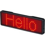 Bluetooth led name badge rechargeable signe bricolage programmable affichage du tableau de messages d�roulant ...