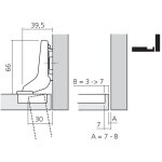 Blum - charni�re clip top ouverture 110� � syst�me otion d�sactivable gauche grand coude inserta cha71b379 ...