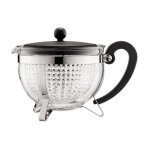 Chambord théiere filtre en acrylique 1. 3 l noir - bodum Chambord théiere filtre en acrylique 1. 3 l noir - bodum