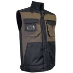 Bodywarmer bicolore taupe / noir lma racine xl