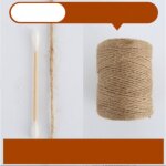 La cordeline ficelle jute naturel 3. 0mm 300m pour le jardinage, bricolage, activits manuelles (corde ...
