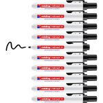 Bo�te de 10 pcs - marqueur permanent retractable edding 11 noir - utilisation � une seule main