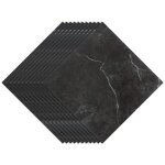 Boite de 11 dalles vinyles auto - adhsives imitation carrelage (1m) . marbre noir - tolletour
